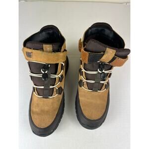 Anodyne Hiking Boots Womens 10W Brown Leather Round Toe Lace Up Ankle Top